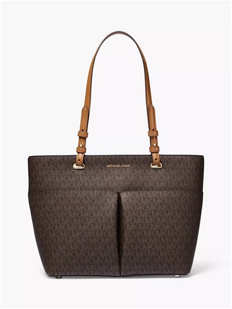 wine michael kors bedford top zip tote|bedford leather tote bags.